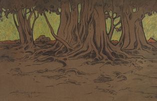 Jacob Hendrik Pierneef; Tree Roots
