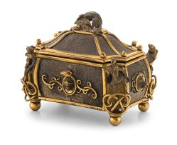 An Austro-Hungarian gilt-metal casket, late 19th century