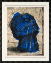 William Kentridge; Blue Head