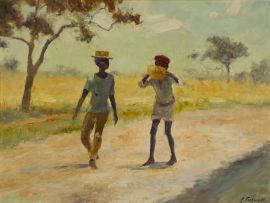 Christopher Tugwell; Two Boys on a Country Road