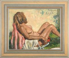 Robert Broadley; Reclining Nude