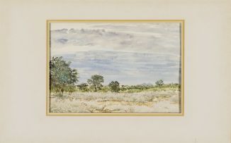 Adolph Jentsch; Velt (sic) with Distant Mountains, SW Africa