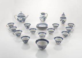 A Chinese blue and white child's tea service, Qing Dynasty, late 18th/early 19th century