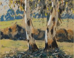 Sydney Carter; Landscape with Bluegum Trees