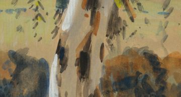Sydney Carter; Landscape with Bluegum Trees