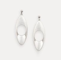 A pair of Georg Jensen silver pendant earrings no. 390, designed by Henning Koppel, Denmark, .925 standard