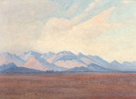 Jacob Hendrik Pierneef; A Mountainous Landscape