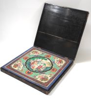A Chinese lacquered wood and gilt robe box, Qing Dynasty, 19th century