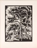 Gregoire Boonzaier; Figure with Trees