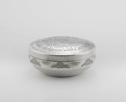 An Egyptian silver covered box, Cairo, 1940-1941