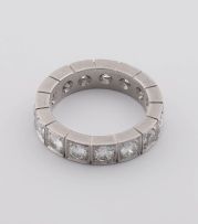 Diamond and 18ct white gold eternity ring
