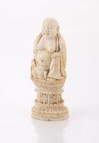 A Chinese ivory carving of Buddha, Qing Dynasty, late 19th/early 20th century
