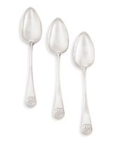 Three Cape silver Old English pattern tablespoons, Willem Godfried Lotter, early 19th century