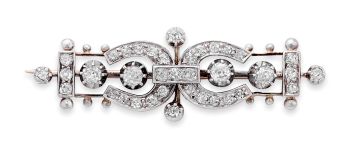 Late Victorian diamond brooch