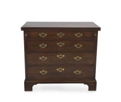 A George III mahogany bachelor's chest of drawers, 19th century