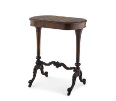 A Victorian rosewood and inlaid games table