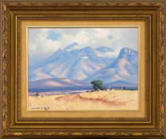 Willem Hermanus Coetzer; Landscape with Mountains