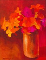 Paul Blomkamp; Vase of Flowers