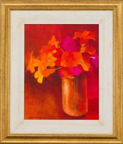 Paul Blomkamp; Vase of Flowers