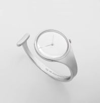 Georg Jensen 'Vivianna' stainless steel lady's wristwatch, No 226, designed by Vivianna Torun Bülow-Hübe, Denmark