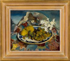 Maud Sumner; Still Life with Blossoms and Fruit