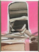 Nils Burwitz; Abstract on Pink Background