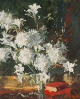 Rowena Elizabeth Bush; Still Life with White Flowers