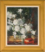 Rowena Elizabeth Bush; Still Life with White Flowers