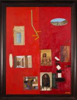 Simon Stone; Red Painting with Mask