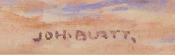 Johannes Blatt; Landscape with Termite Mount