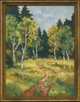 Hans Falck; Road through Forest