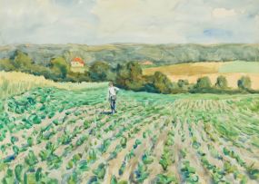 Hans Falck; Farm Scene