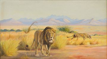 Hans-Joachim Hermann Henckert; Lions in a Landscape
