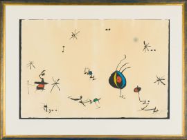 Joan Miró; Abstract, Barcelona 1972-73 Series, No. 10