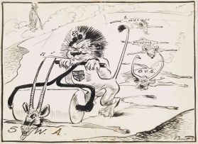 Victor Archipovich Ivanoff; Cartoons of 1955 British Lions Rugby Tour to South Africa and South African Cricket Tour to England, eight