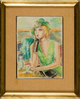 Pierre de Belay; Seated Woman with Green Hat