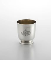 A Victorian silver christening mug, Robert Garrard II, London, 1856, retailed by Garrards, Panton Street, London