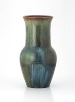 A Linn Ware green-glazed vase