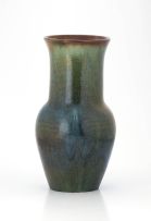 A Linn Ware green-glazed vase