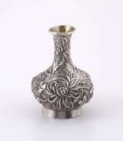 A Chinese Export silver vase, Luen Wo, Shanghai, late 19th/early 20th century