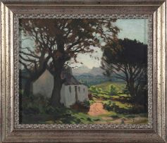 Maurice Menardeau; Landscape with Cottage