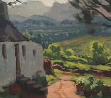 Maurice Menardeau; Landscape with Cottage