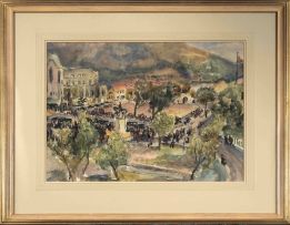Maud Sumner; Cape Town, visit of King; Royal Pavillion and Table Mountain