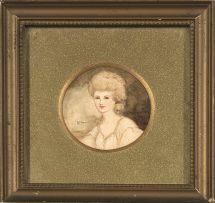 William Timlin; Portrait of a Lady, miniature