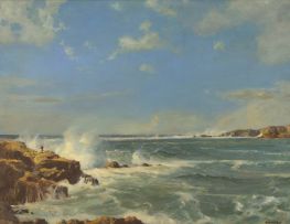Walter Gilbert Wiles; Coastal Scene