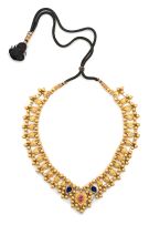 22ct gold fancy-link necklace, Indian