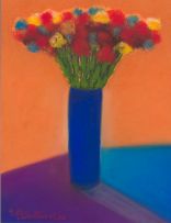 Pieter van der Westhuizen; Flowers in a Vase