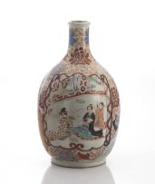 A Japanese style Imari bottle vase, probably Samson of Paris, late 19th century