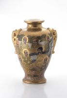 A Japanese Satsuma vase, late Meiji period (1868-1912)