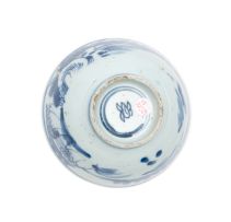 A Chinese blue and white provincial bowl, Qing Dynasty, 19th century